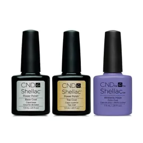 CND - Shellac Combo - Base, Top & Wisteria Haze