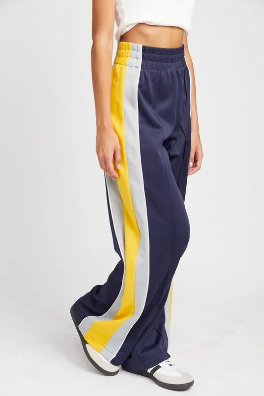 Colorblock track pants