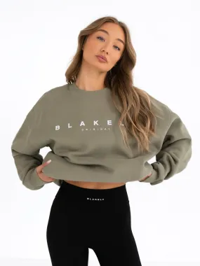 Composure Oversized Jumper - Olive