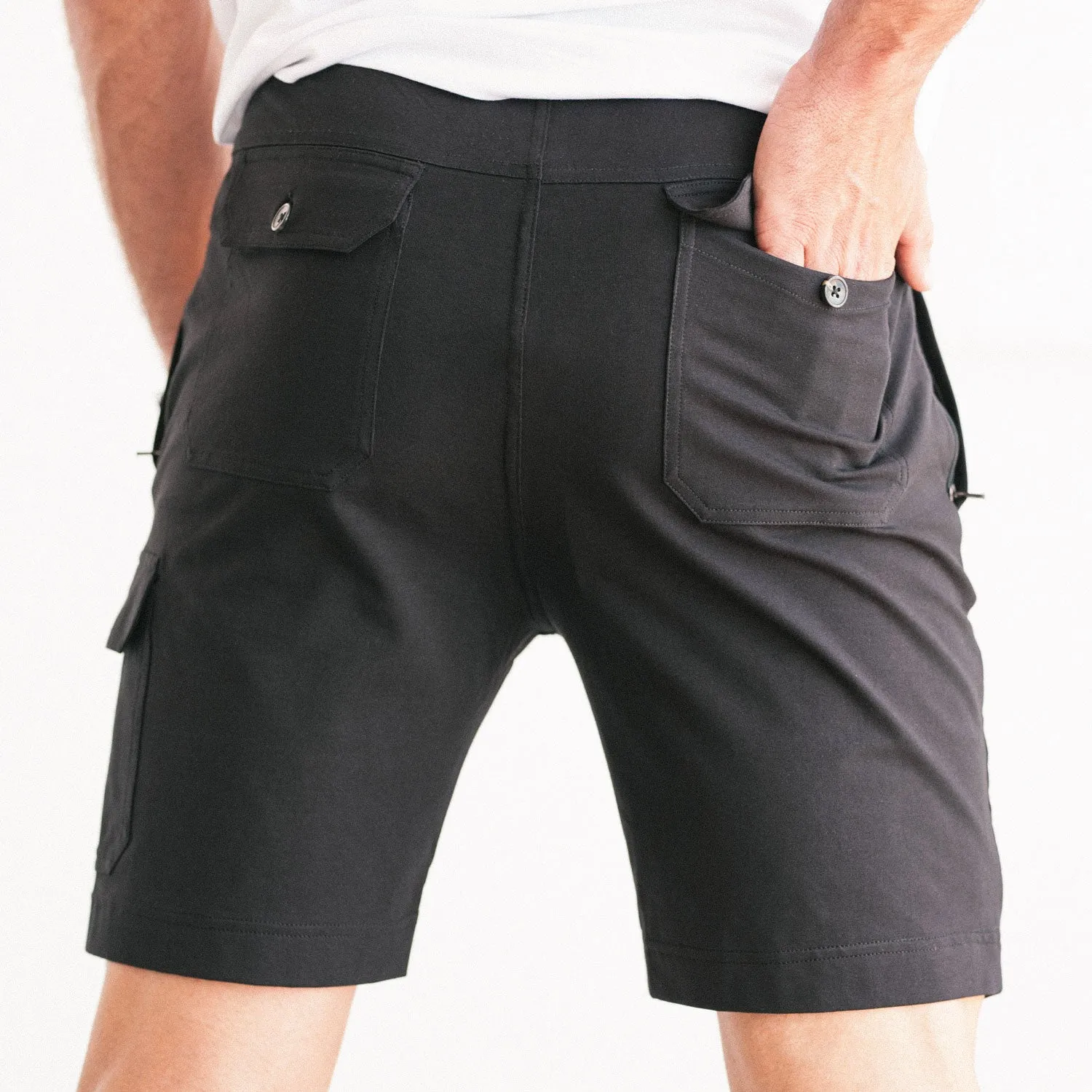 Constructor Short - Black Stretch Jersey