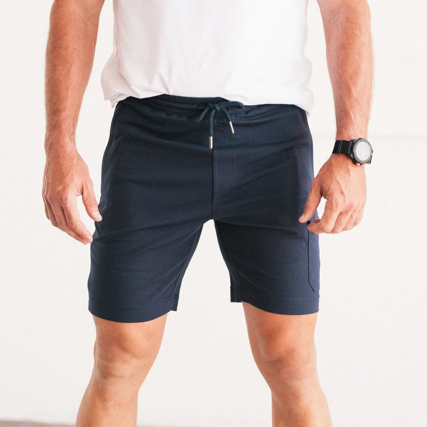 Constructor Short - Navy Stretch Jersey