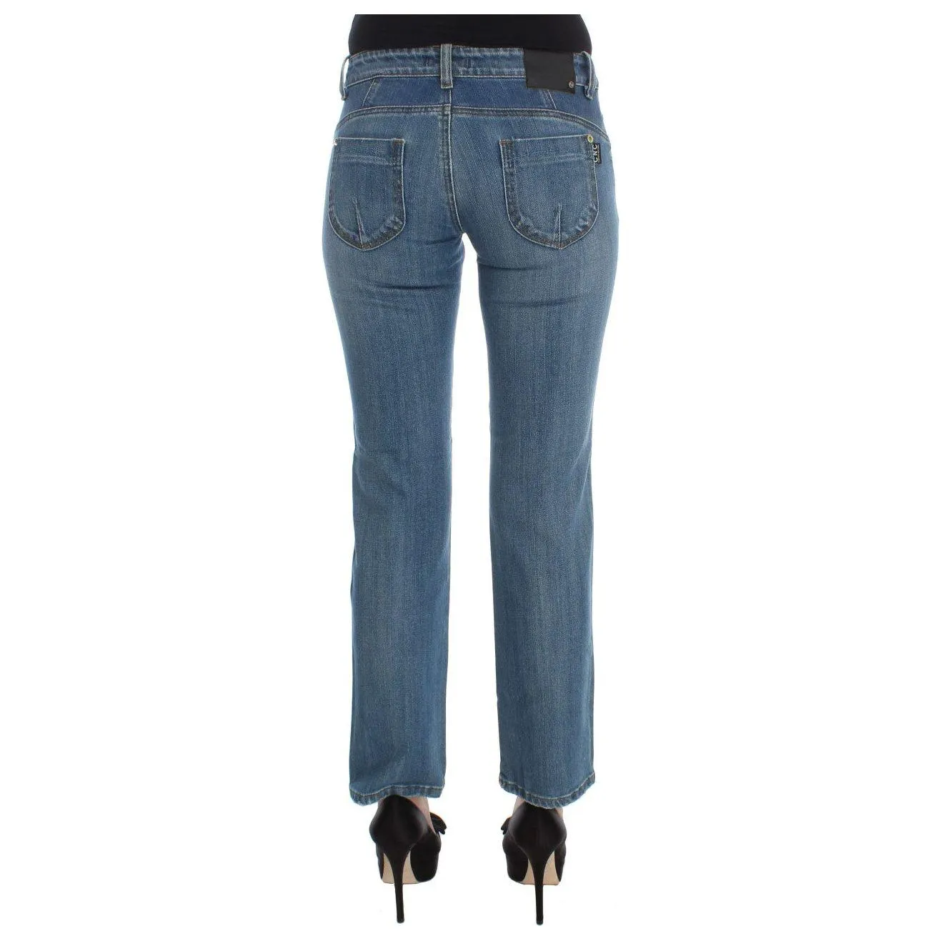 Costume National Chic Slim Fit Blue Jeans for the Modern Woman