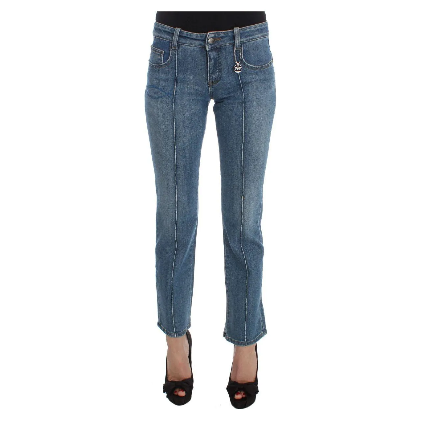 Costume National Chic Slim Fit Blue Jeans for the Modern Woman