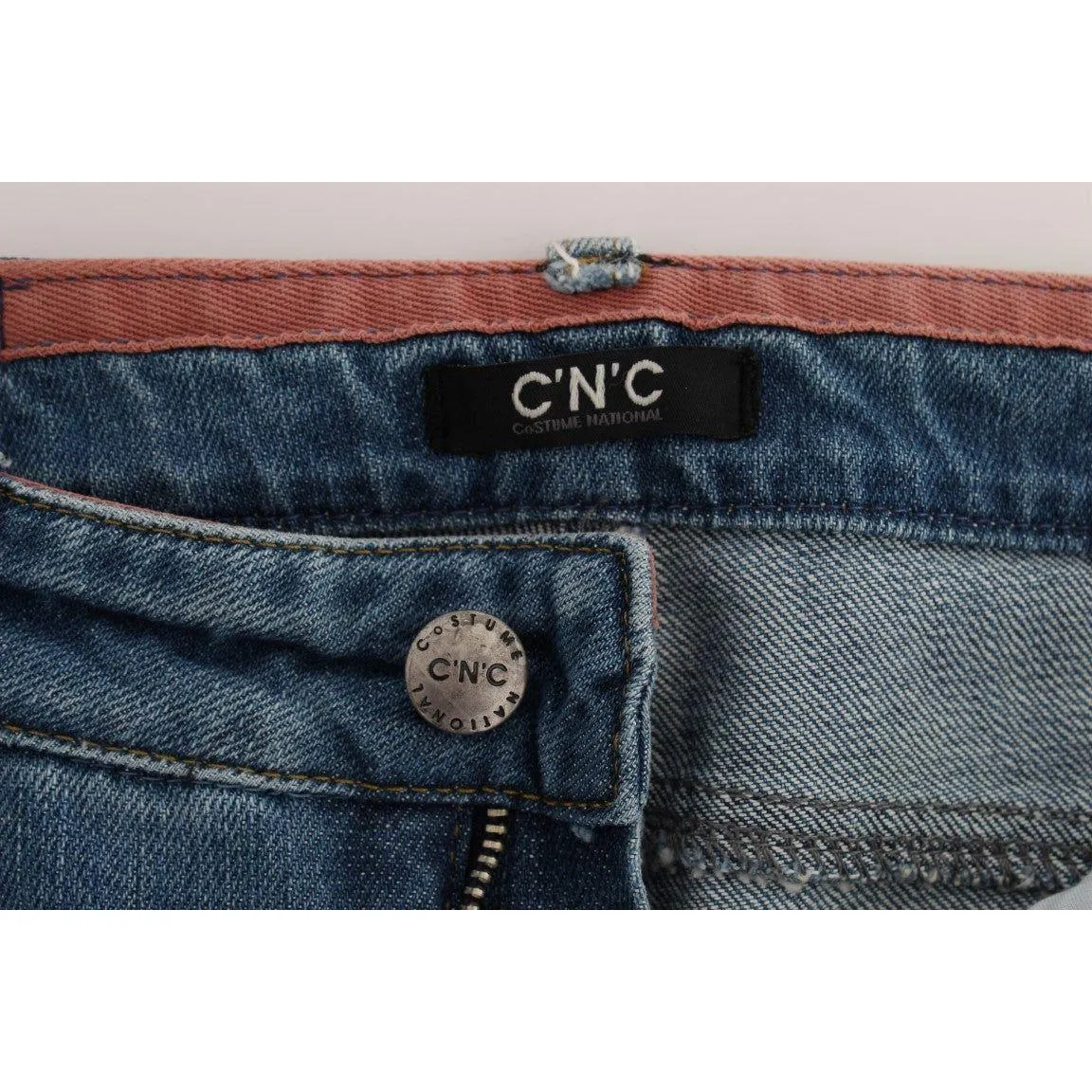 Costume National Chic Slim Fit Blue Jeans for the Modern Woman