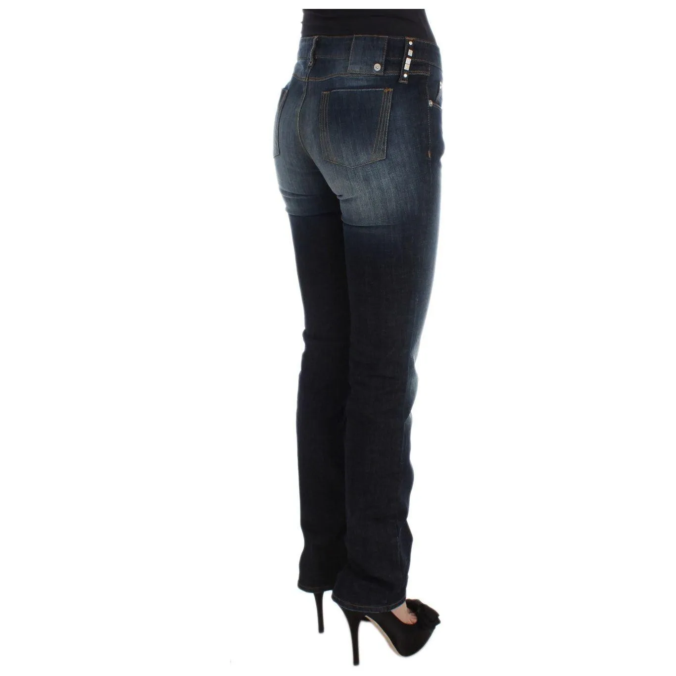 Costume National Sleek Slim Fit Blue Designer Jeans