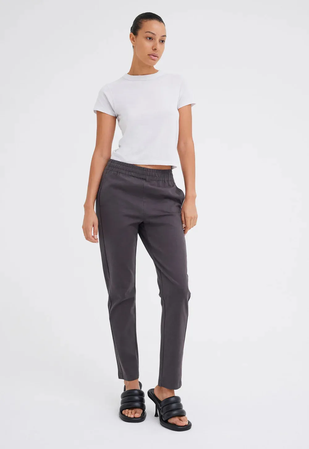 Cub Cotton Ponte Pant in Steelo Grey