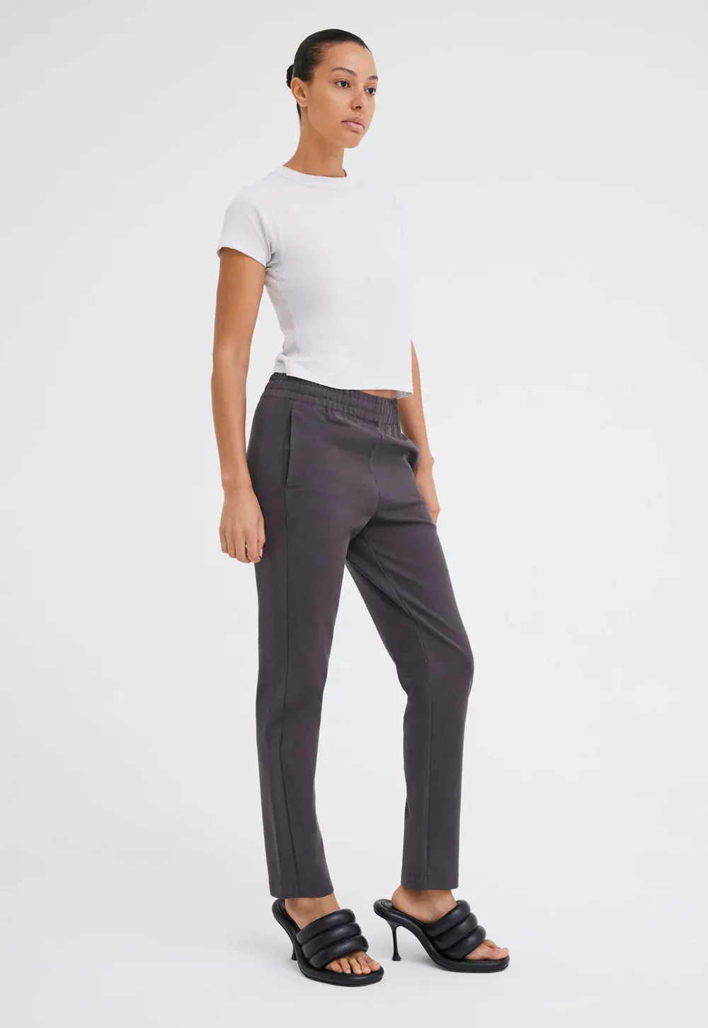 Cub Cotton Ponte Pant in Steelo Grey