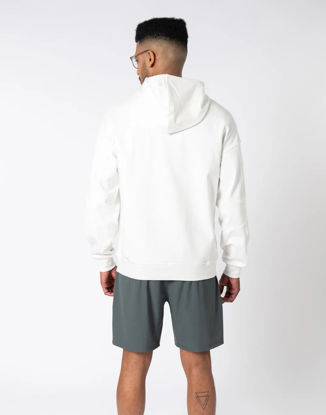 Dart Hoodie in Ivory White