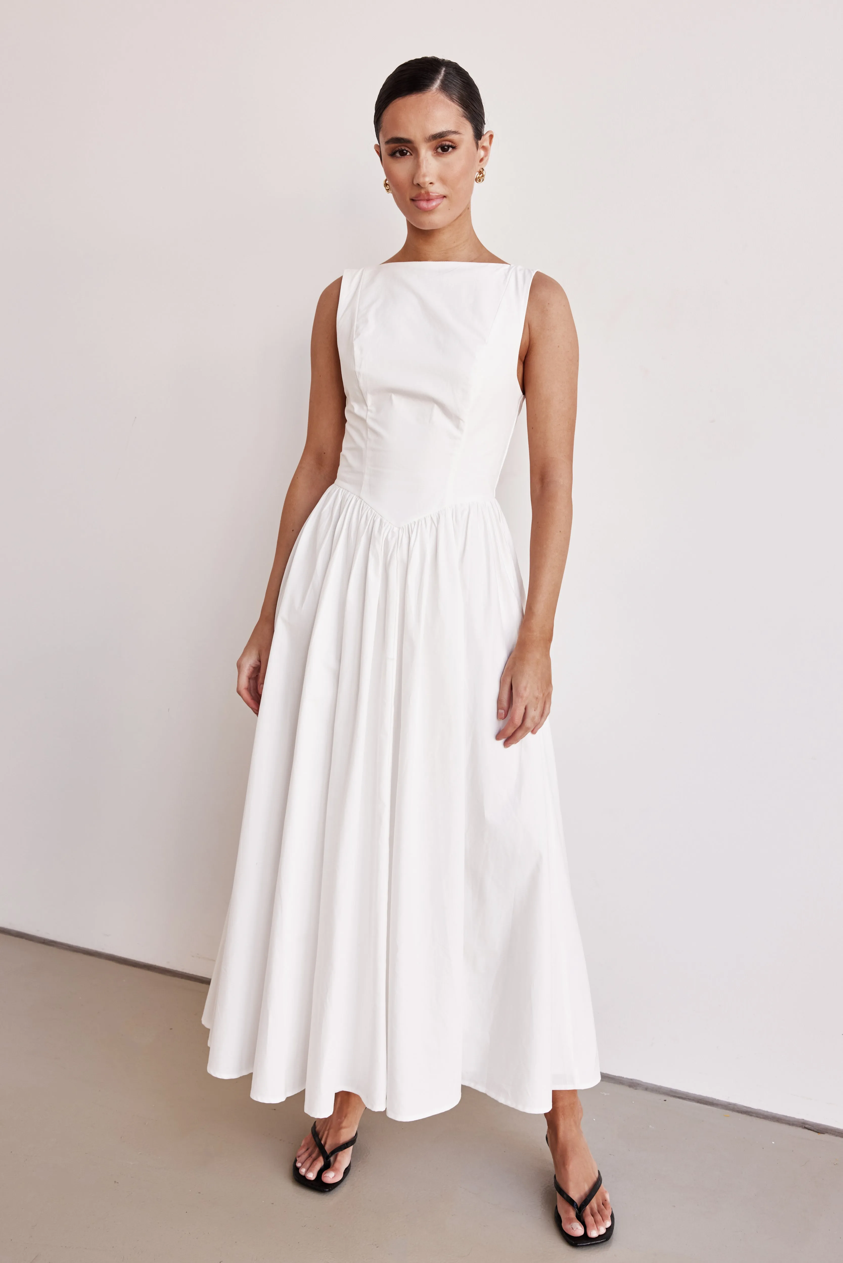 Devin Maxi Dress (White)