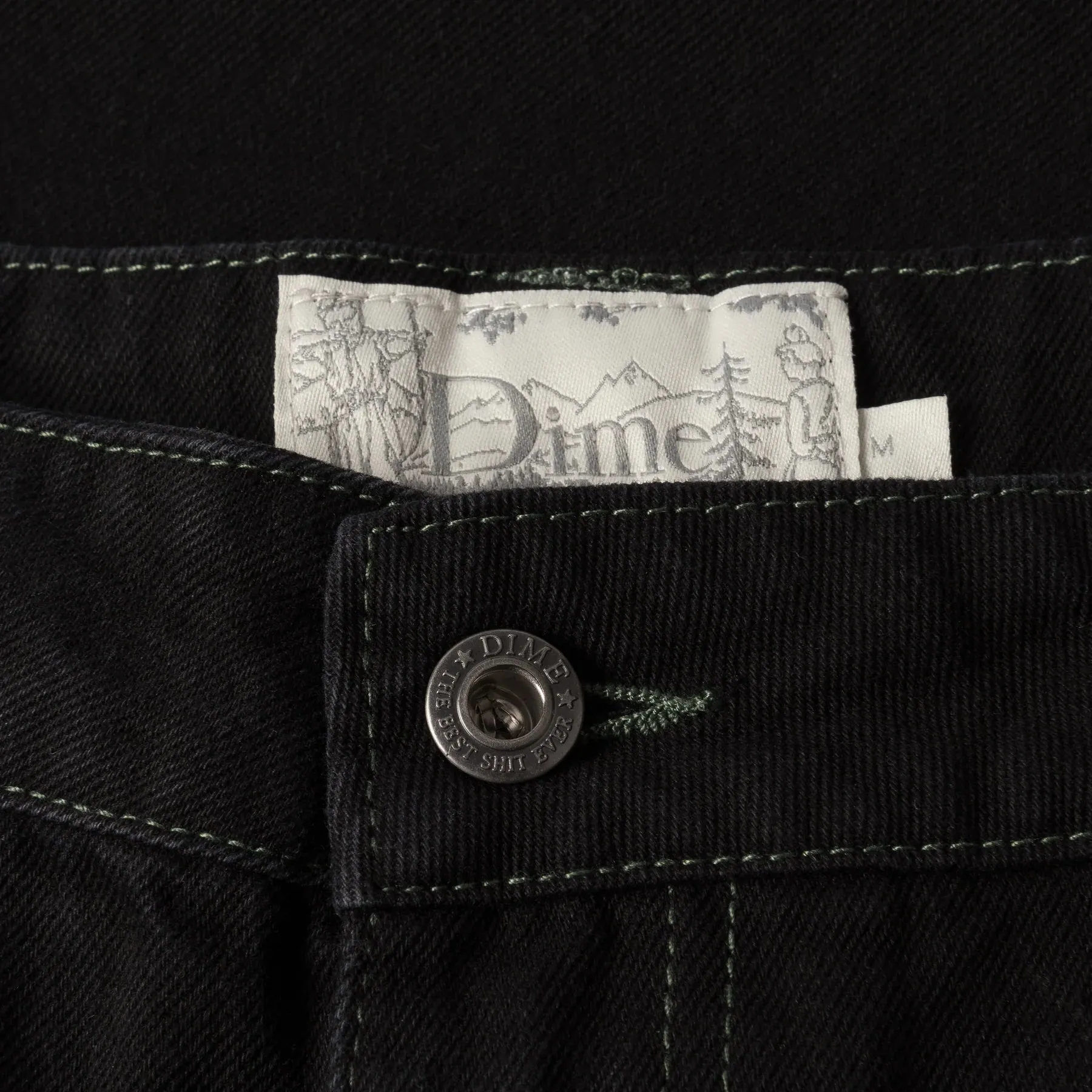 Dime Classic Baggy Denim Pants Black