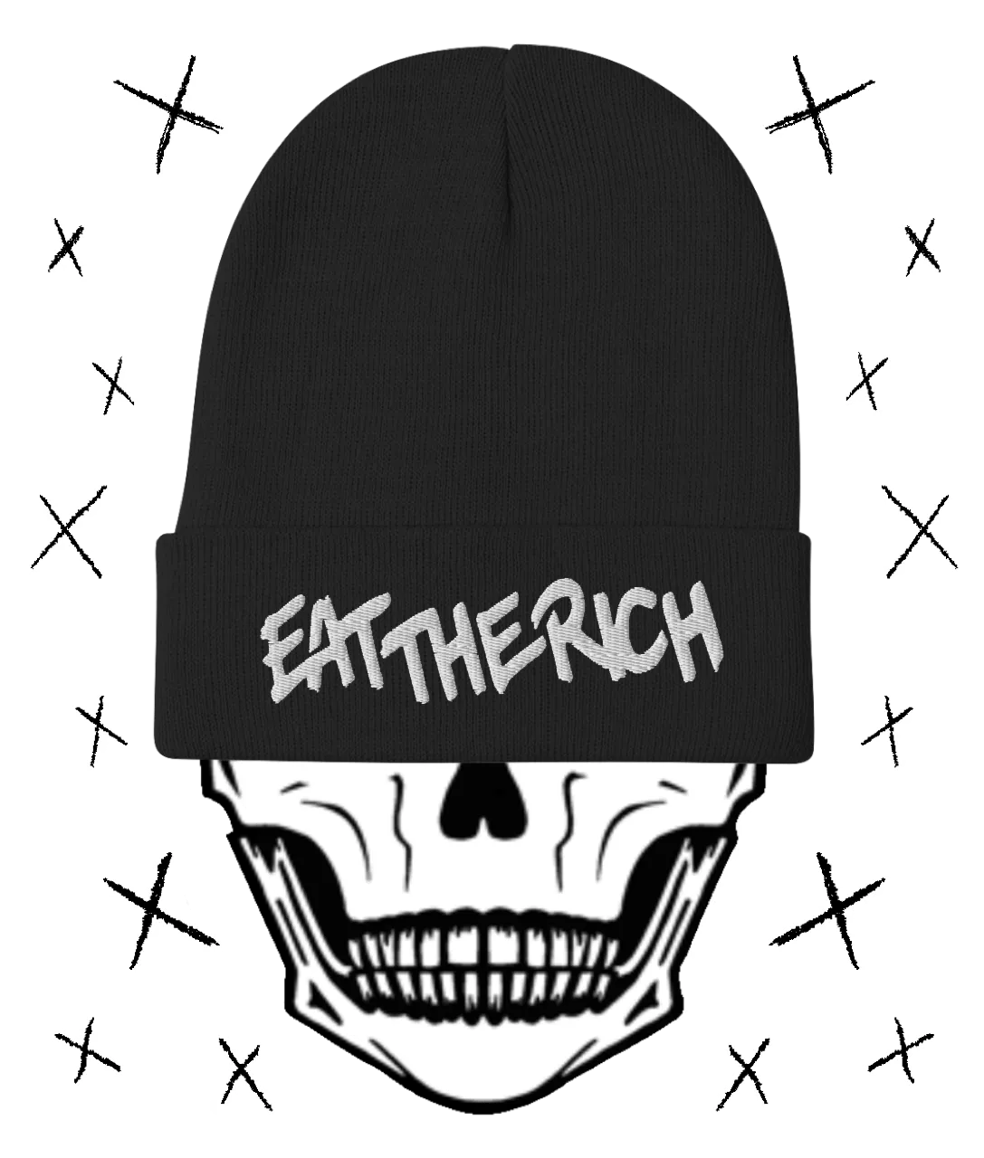 EAT THE RICH Embroidered Beanie