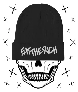 EAT THE RICH Embroidered Beanie