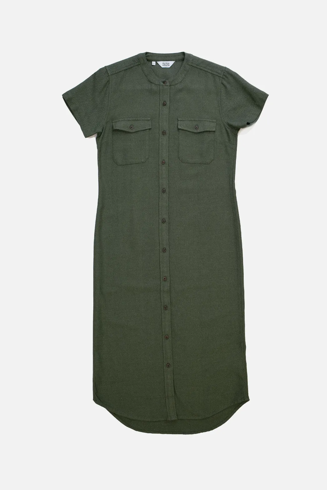 Eliza Shirt Dress / Forest Herringbone