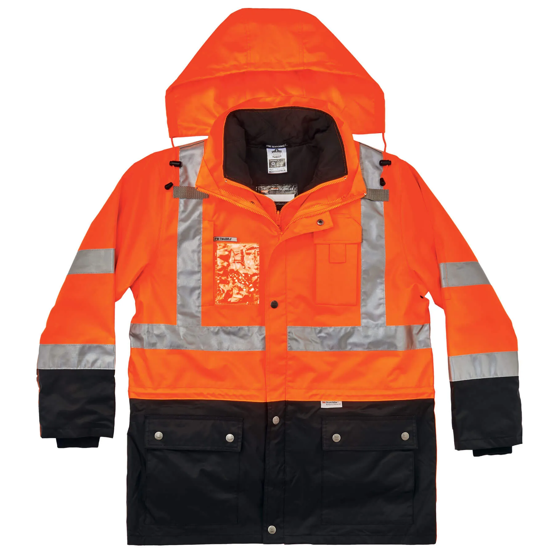 Ergodyne 25557 GloWear 8388 Type R Class 3/2 Thermal Jacket Kit, 3XL, HV Orange