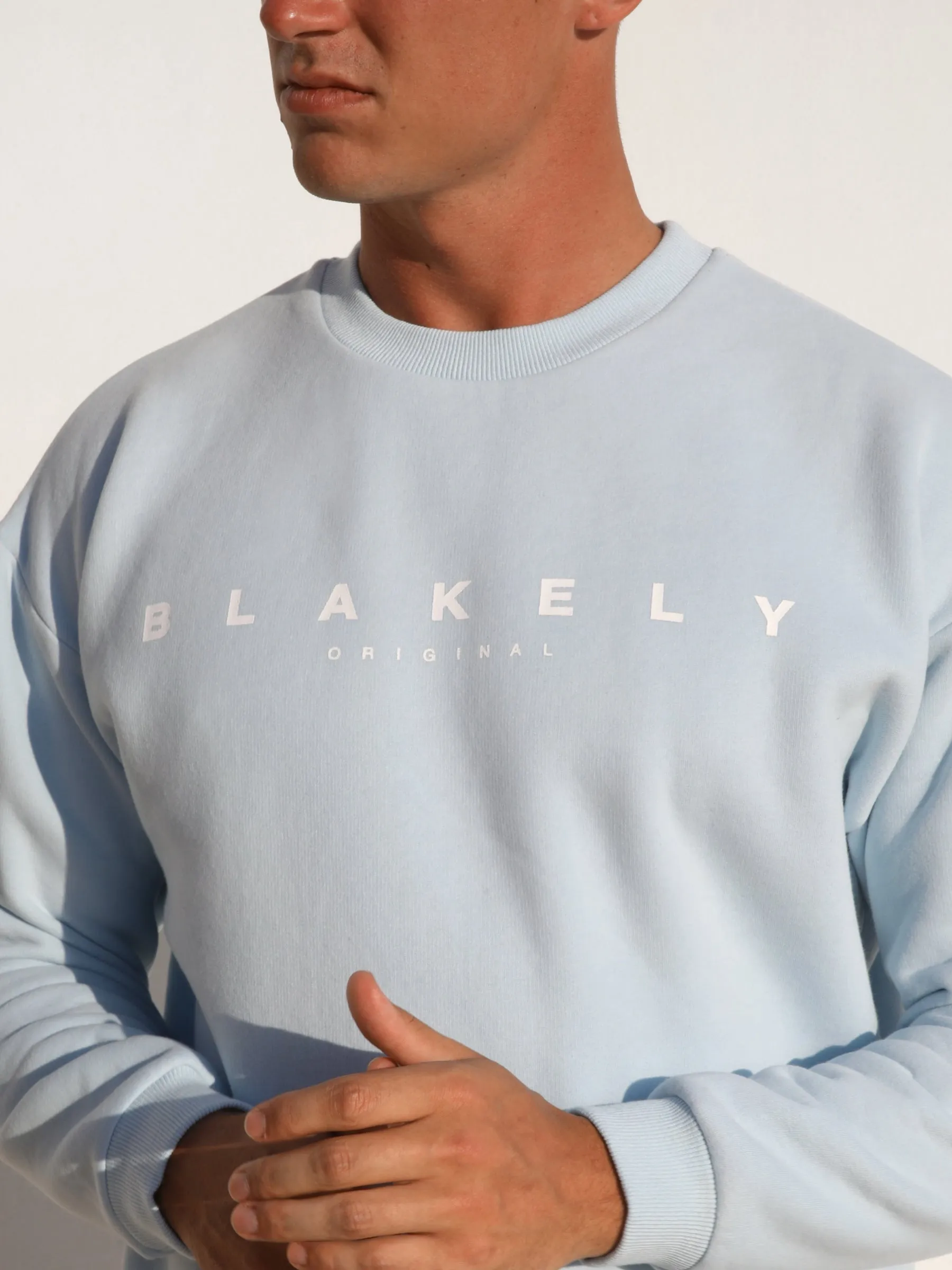 Evolved Relaxed Jumper - Light Blue