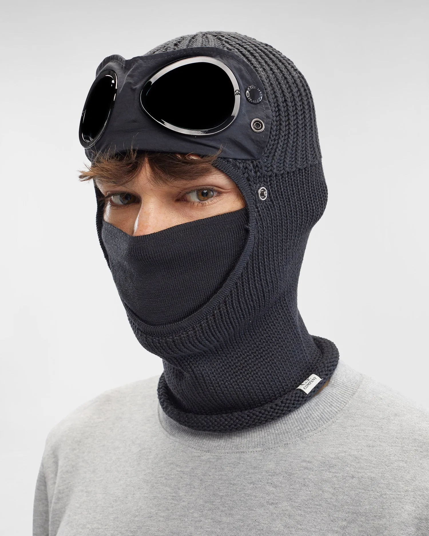 Extra Fine Merino Wool Goggle Balaclava - FORGED IRON