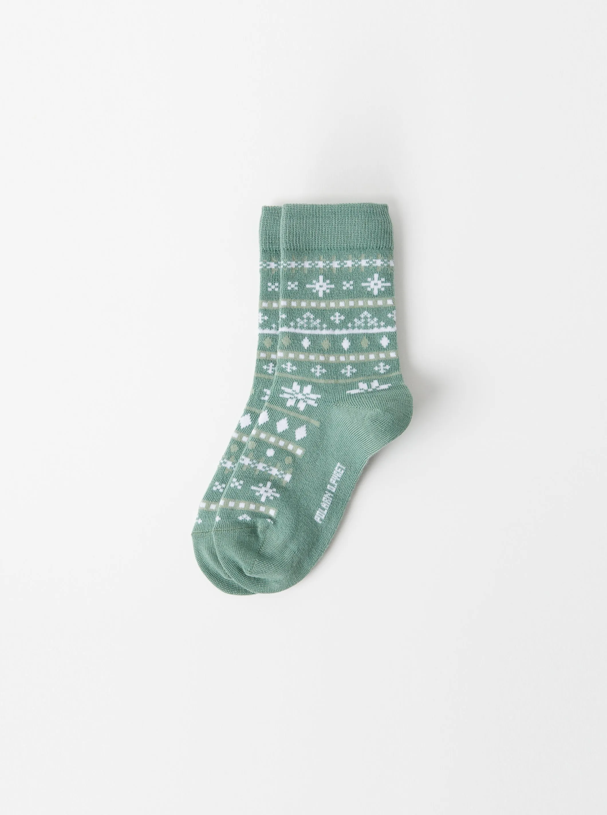 Fairisle Merino Wool Kids Socks