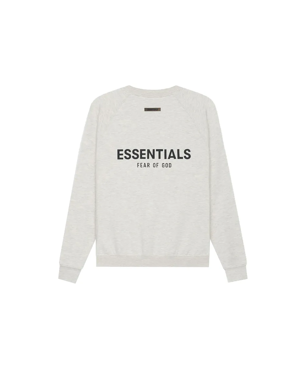 Fear Of God ESSENTIALS Crewneck SS21 (Light Heather Oatmeal)