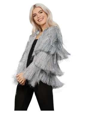 Fever Silver Tinsel Festival Jacket each