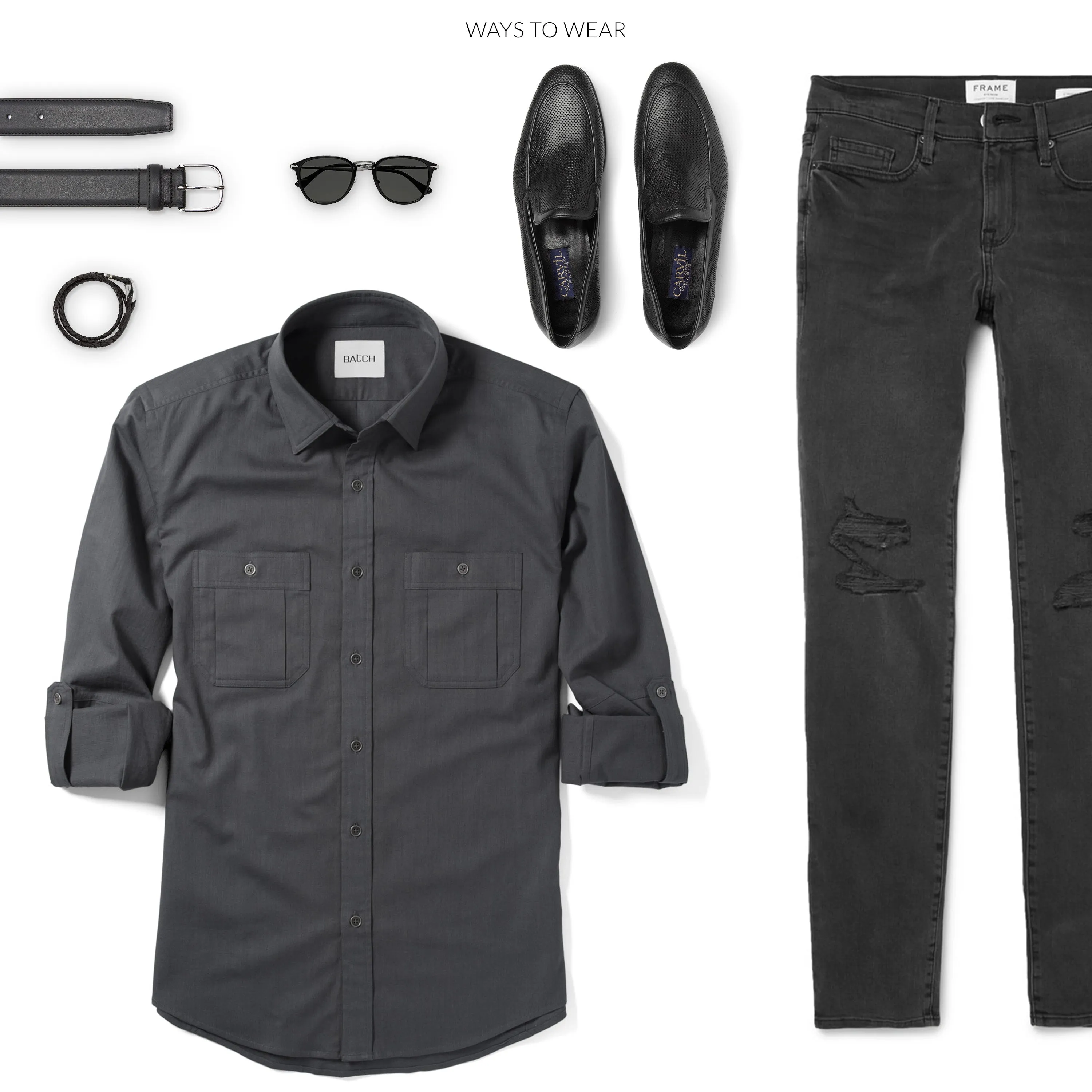 Fixer Utility Shirt – Slate Gray Cotton Twill