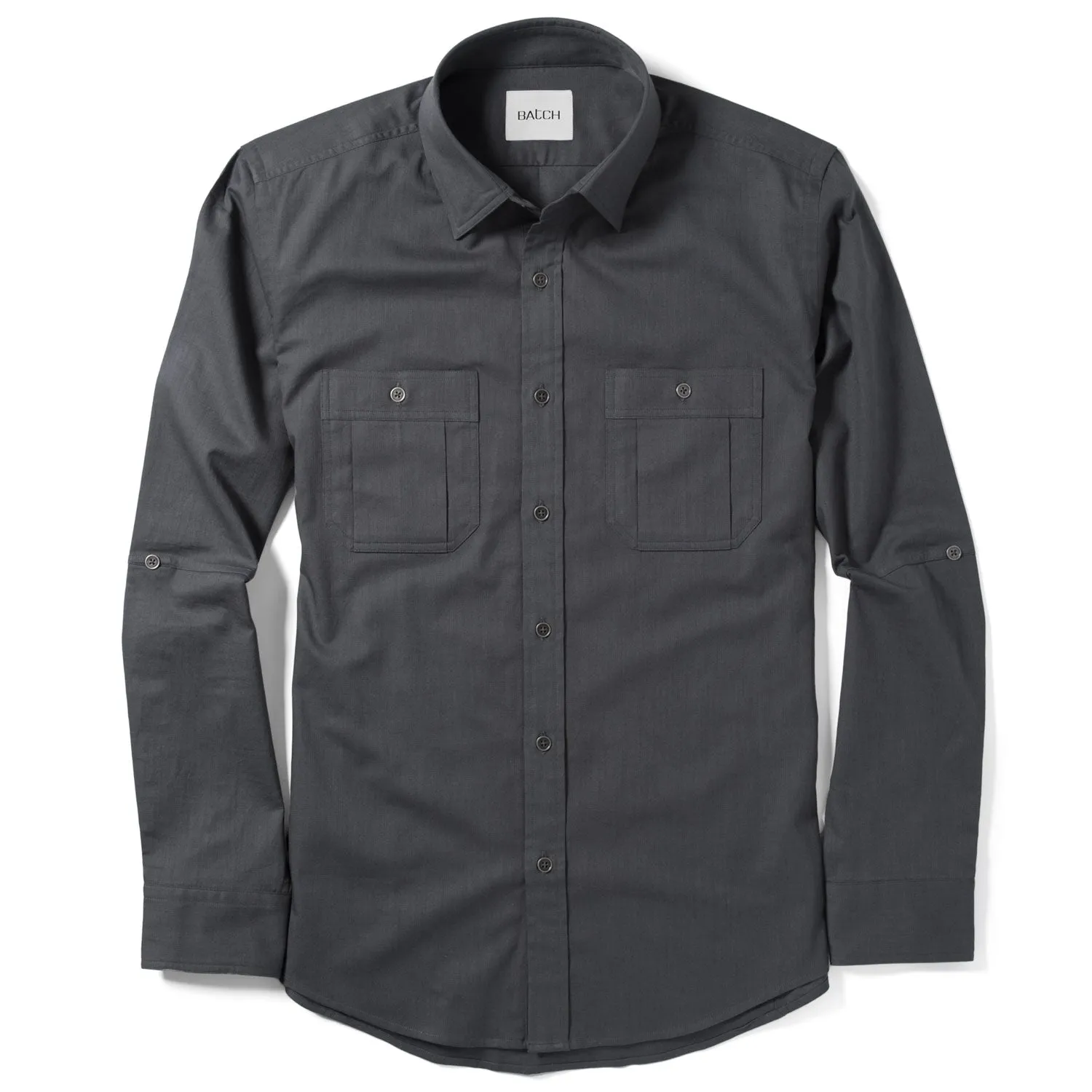 Fixer Utility Shirt – Slate Gray Cotton Twill