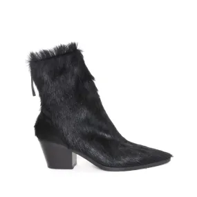 Fur Pointy Ankle Boots