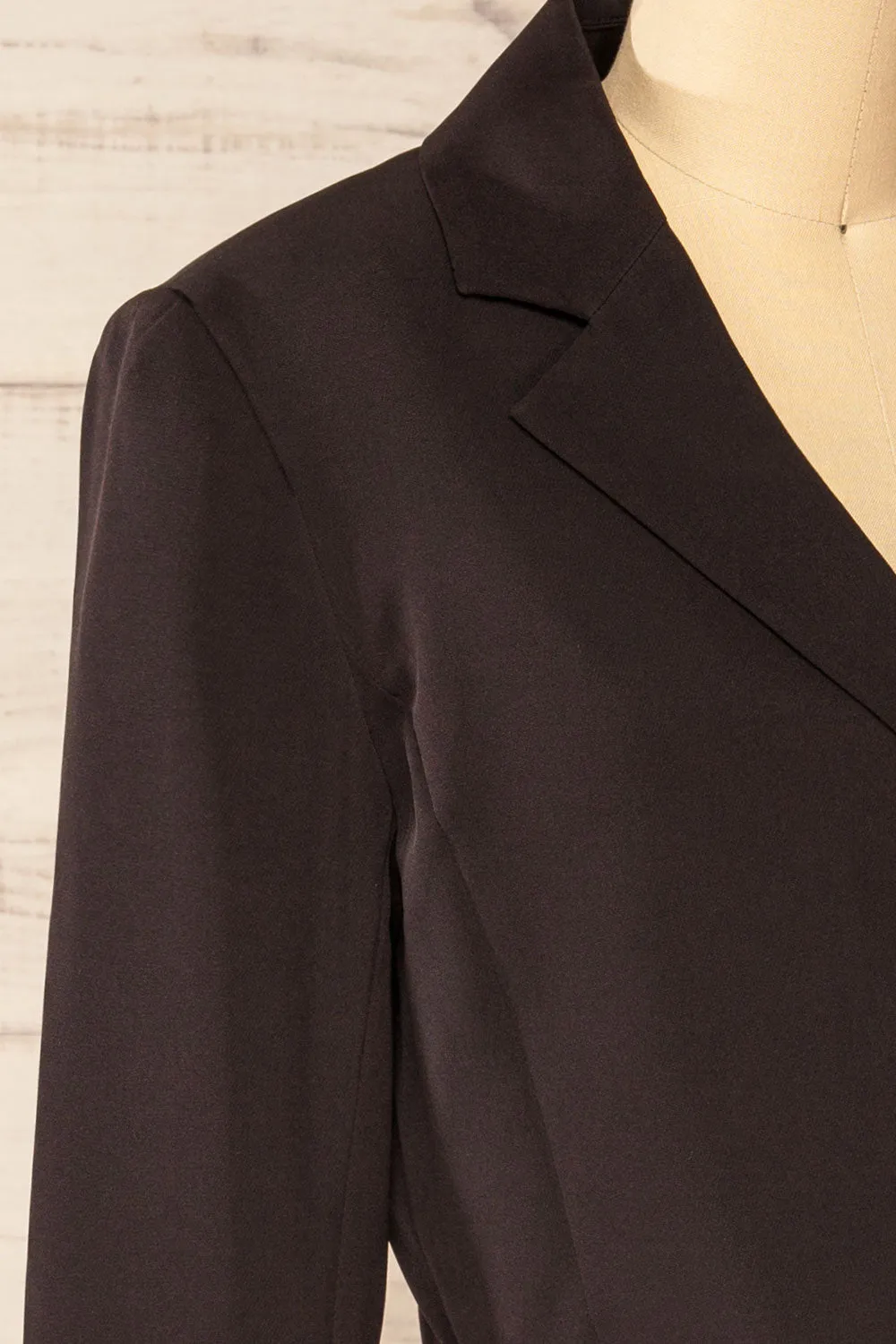 Gaborone Black | Cropped Blazer