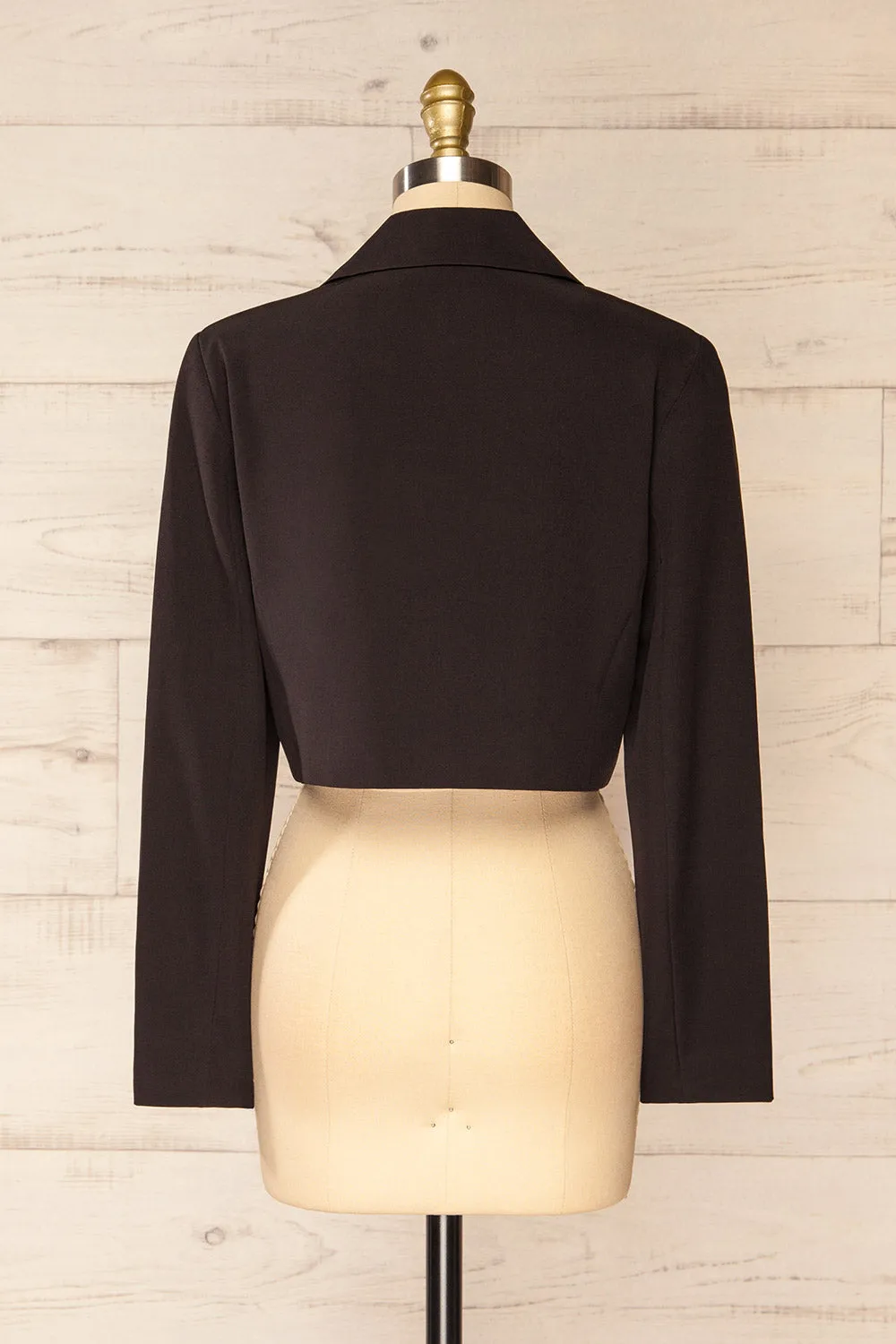 Gaborone Black | Cropped Blazer