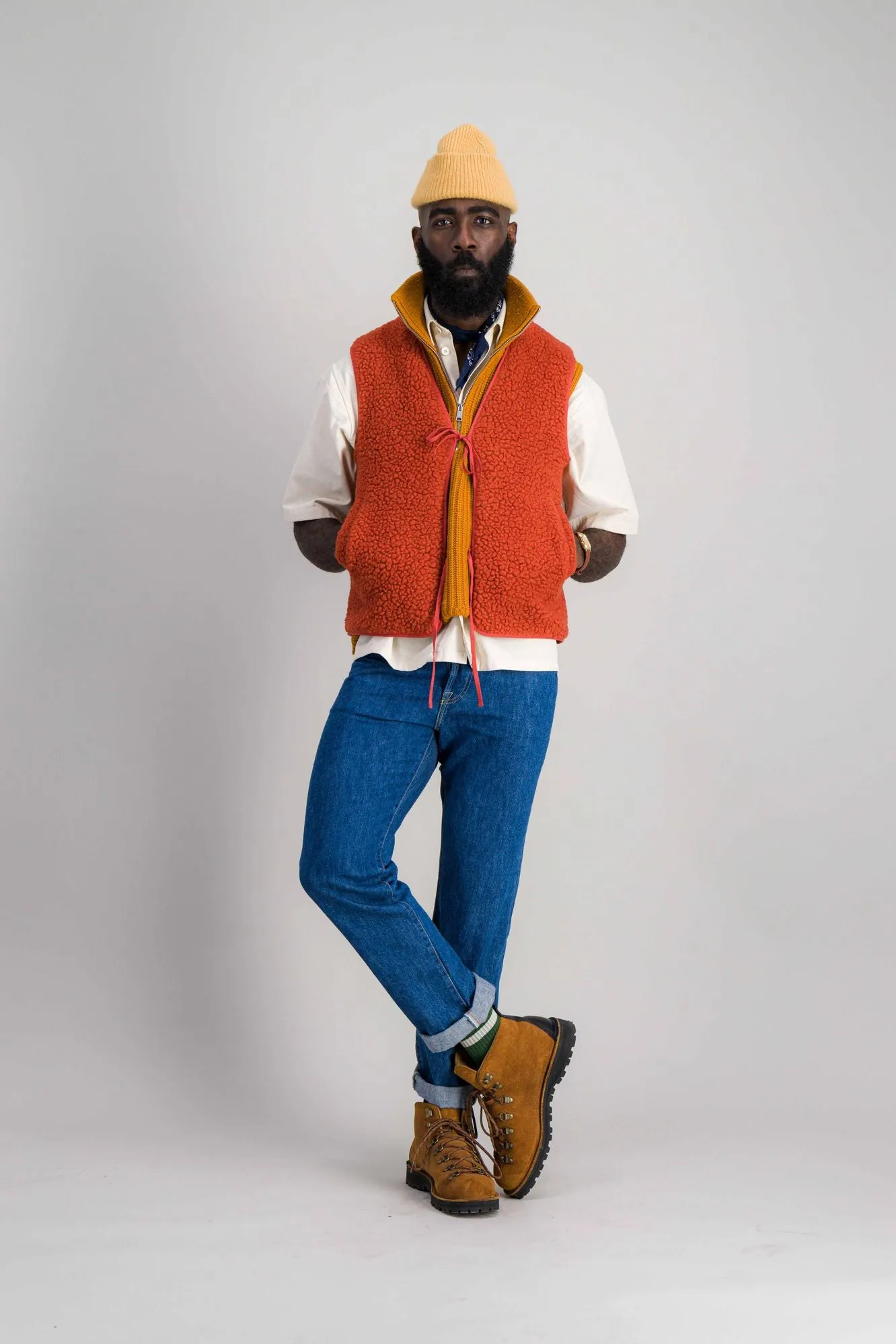 Gilet sans manche Manarola orange