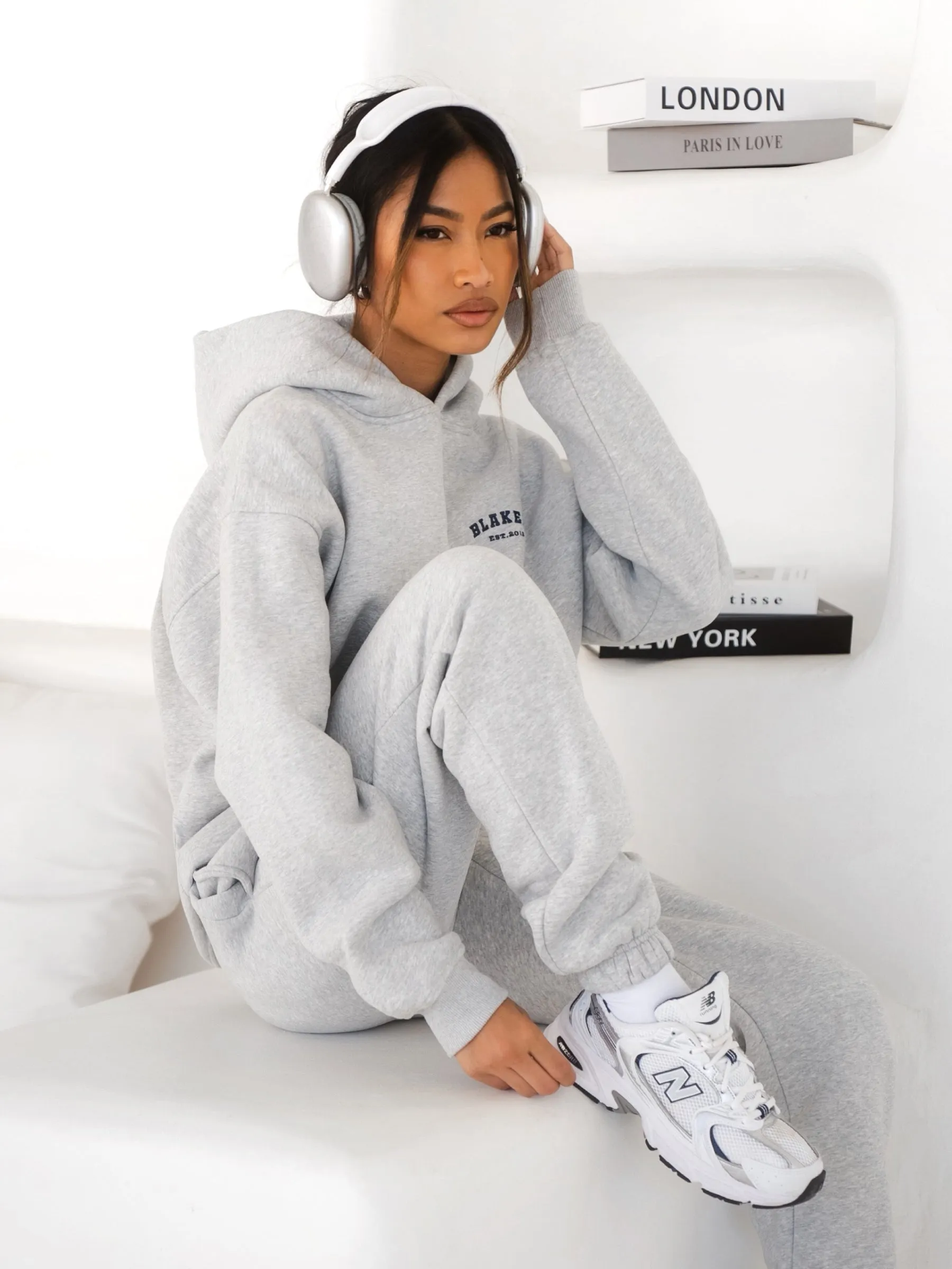 Heritage Oversized Hoodie - Marl Grey