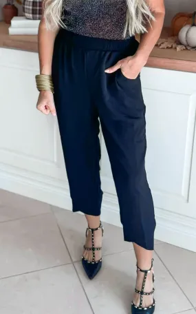 High Waisted Solid Knit Pant