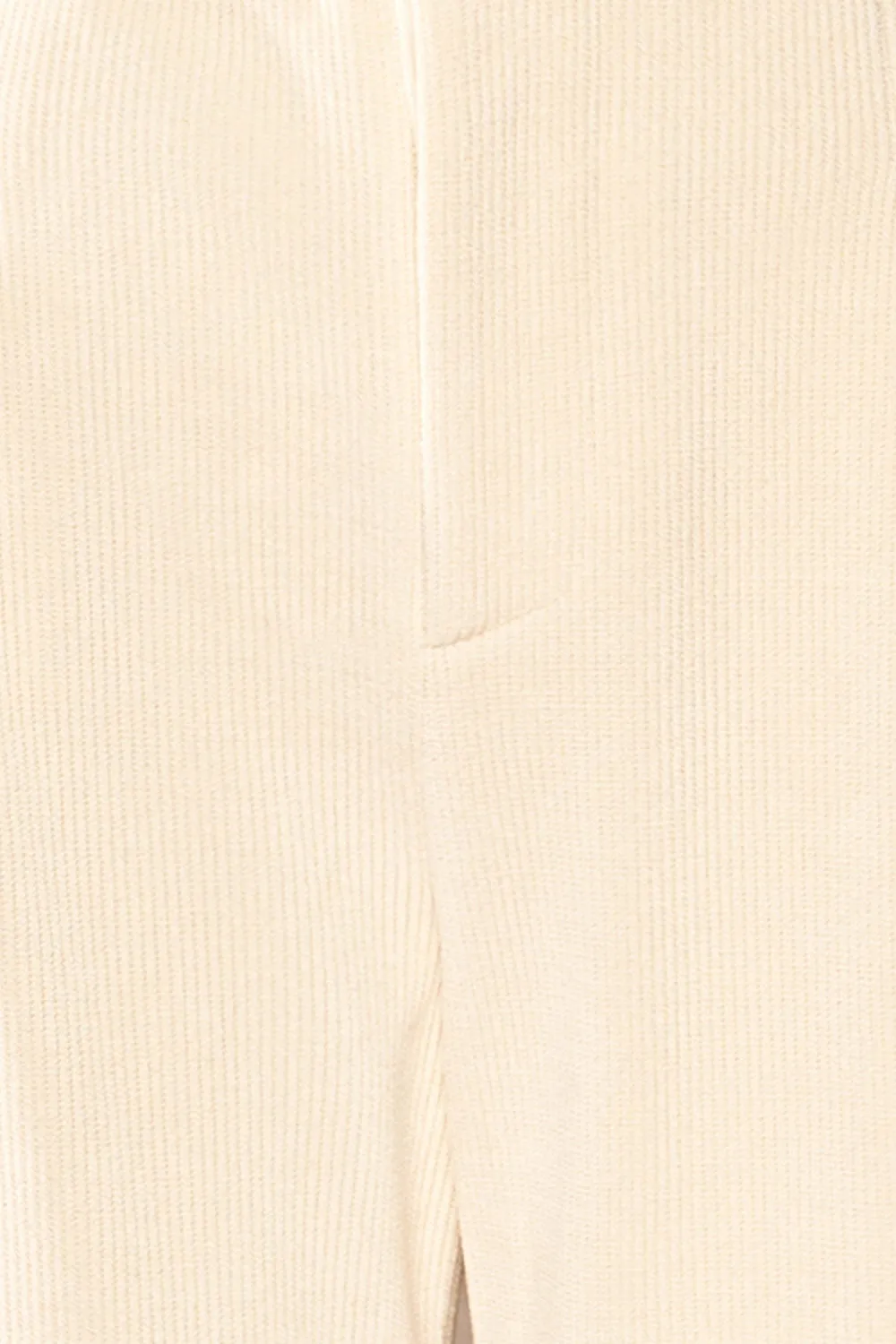 Jakarta Ivory | Corduroy High-Waisted Pants