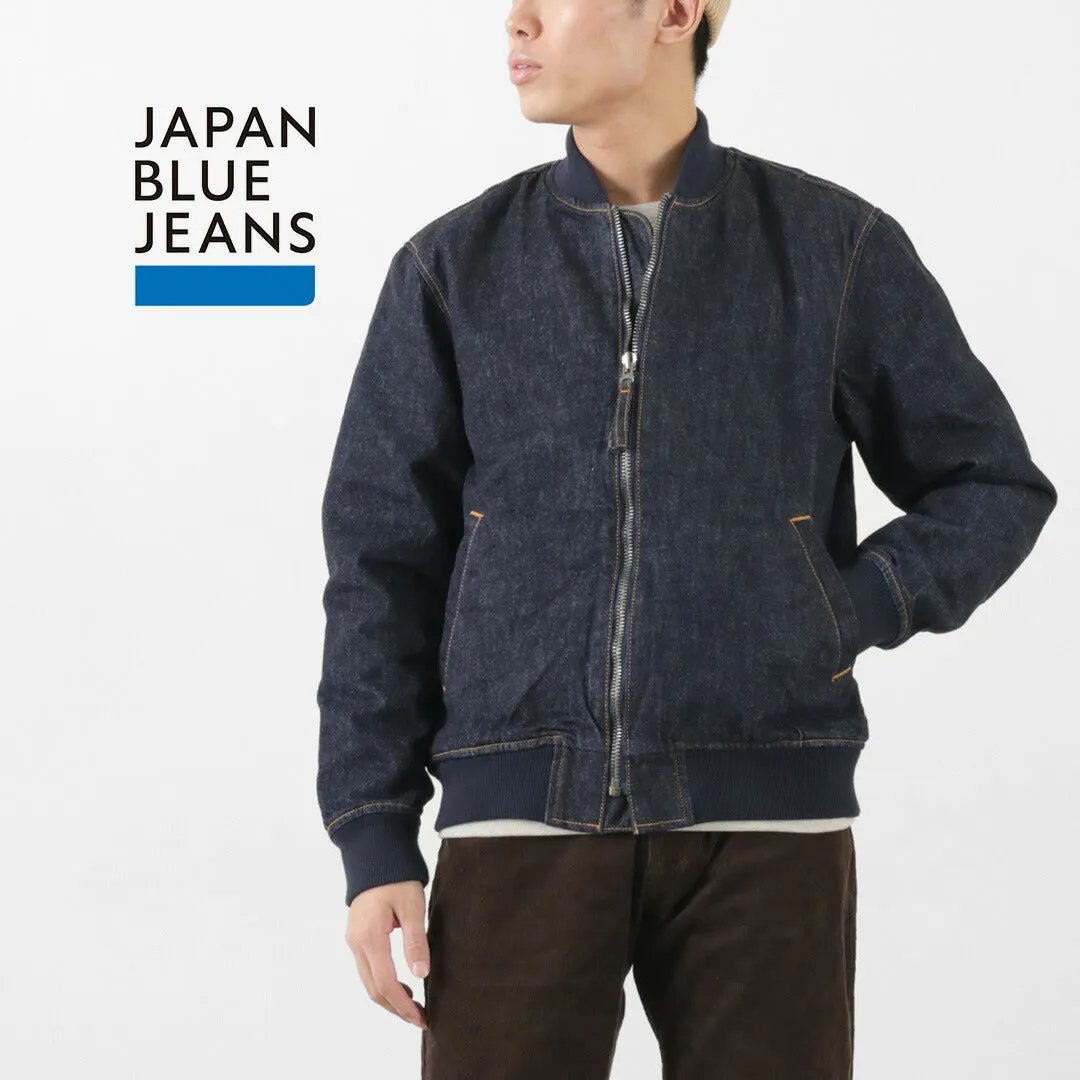 JAPAN BLUE JEANS / 13.5oz Crunch Denim Bomber Jacket