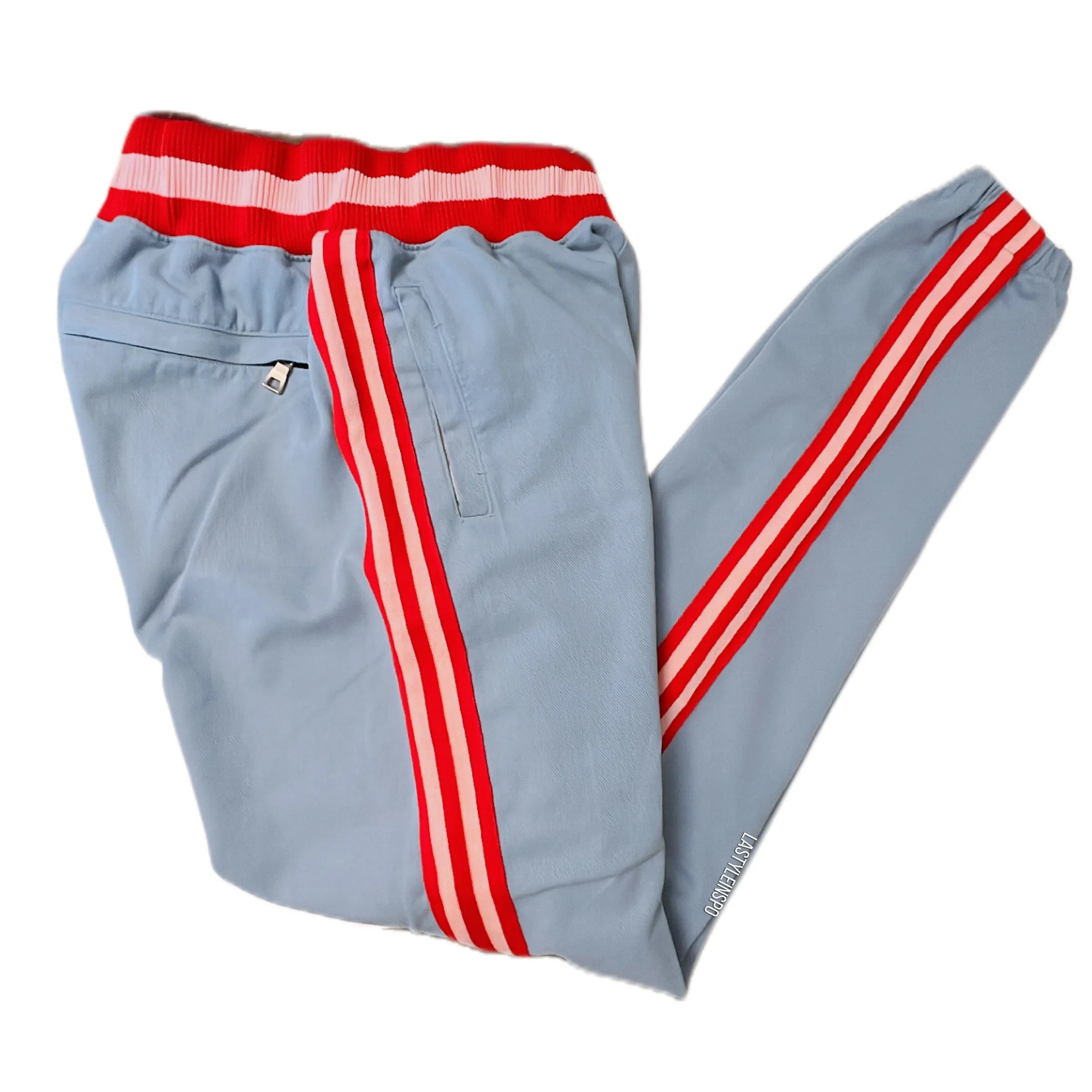 Just Don Sporty Pants blue star with red side straps baseball Size Medium