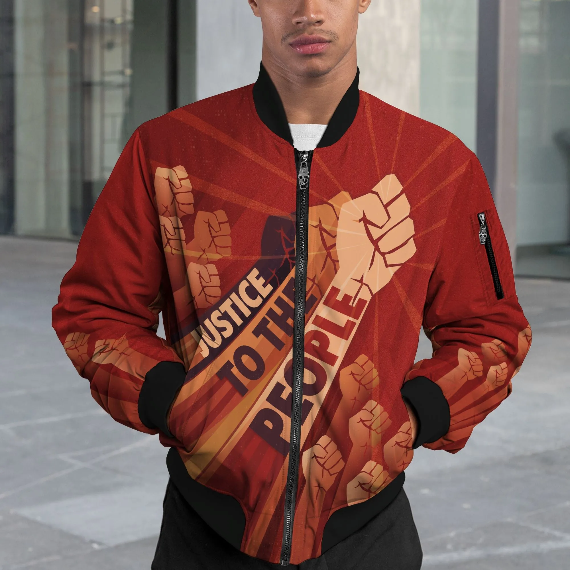 Justice To The People Bomber Jacket