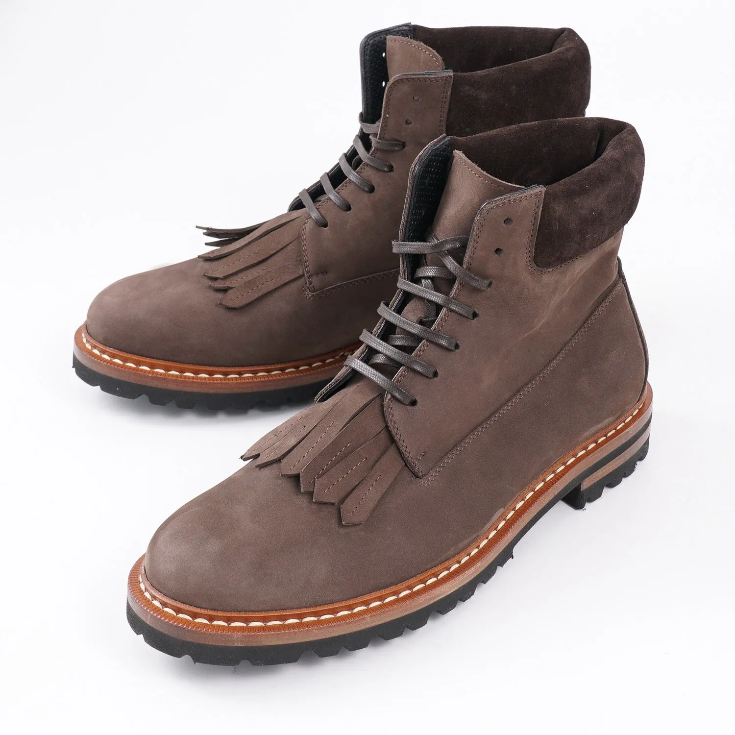 Kiton Soft Matte Calf Leather Boots