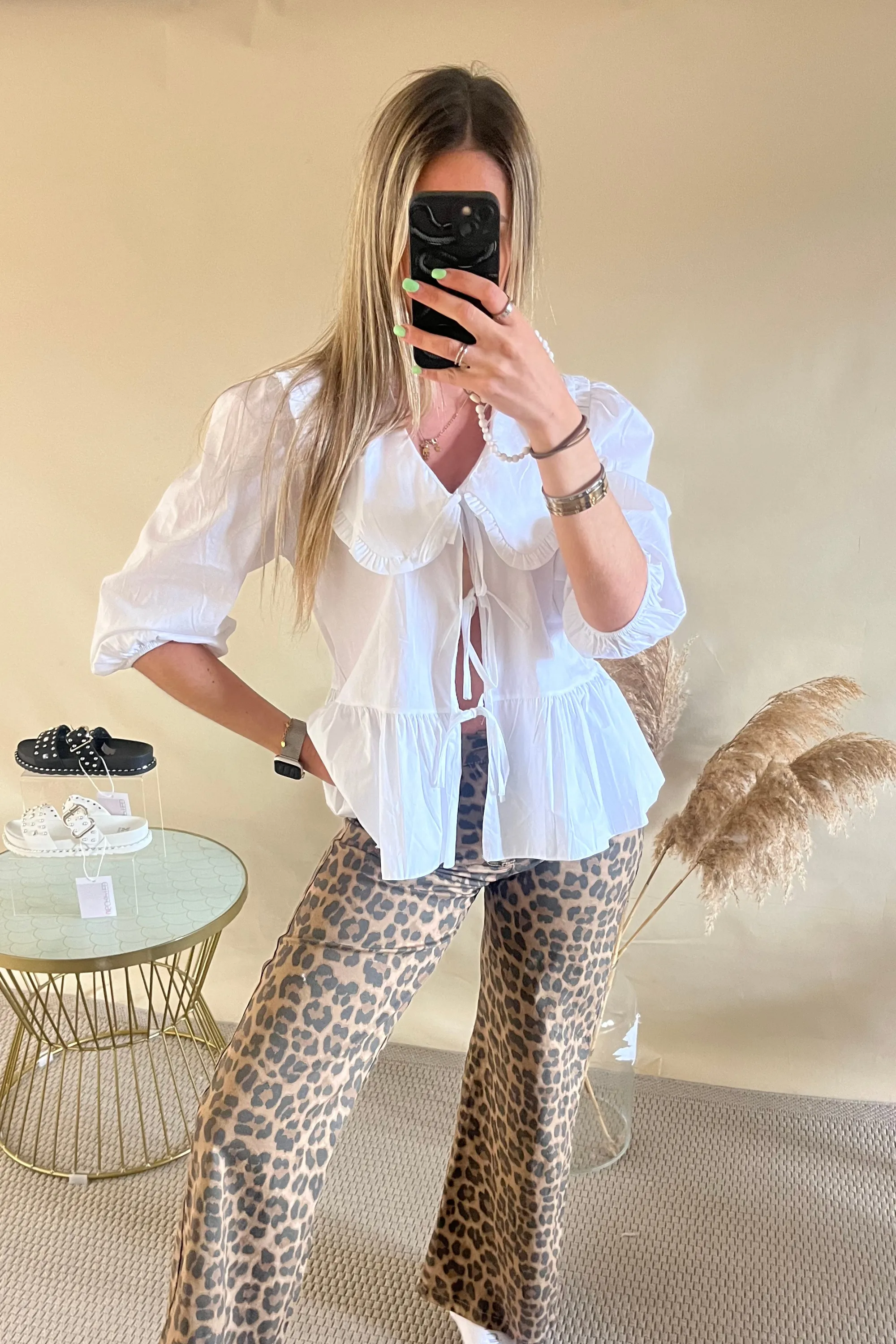 Leopard print pants