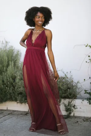 Leslie Tulle Maxi Dress