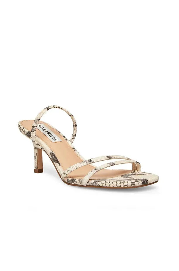 Loft Slide Sandals - Beige Snake