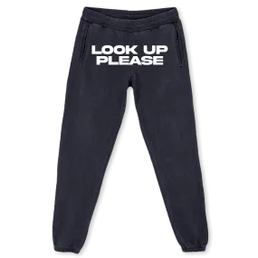 LOOK UP PLEASE Vintage Black Sweatpants.