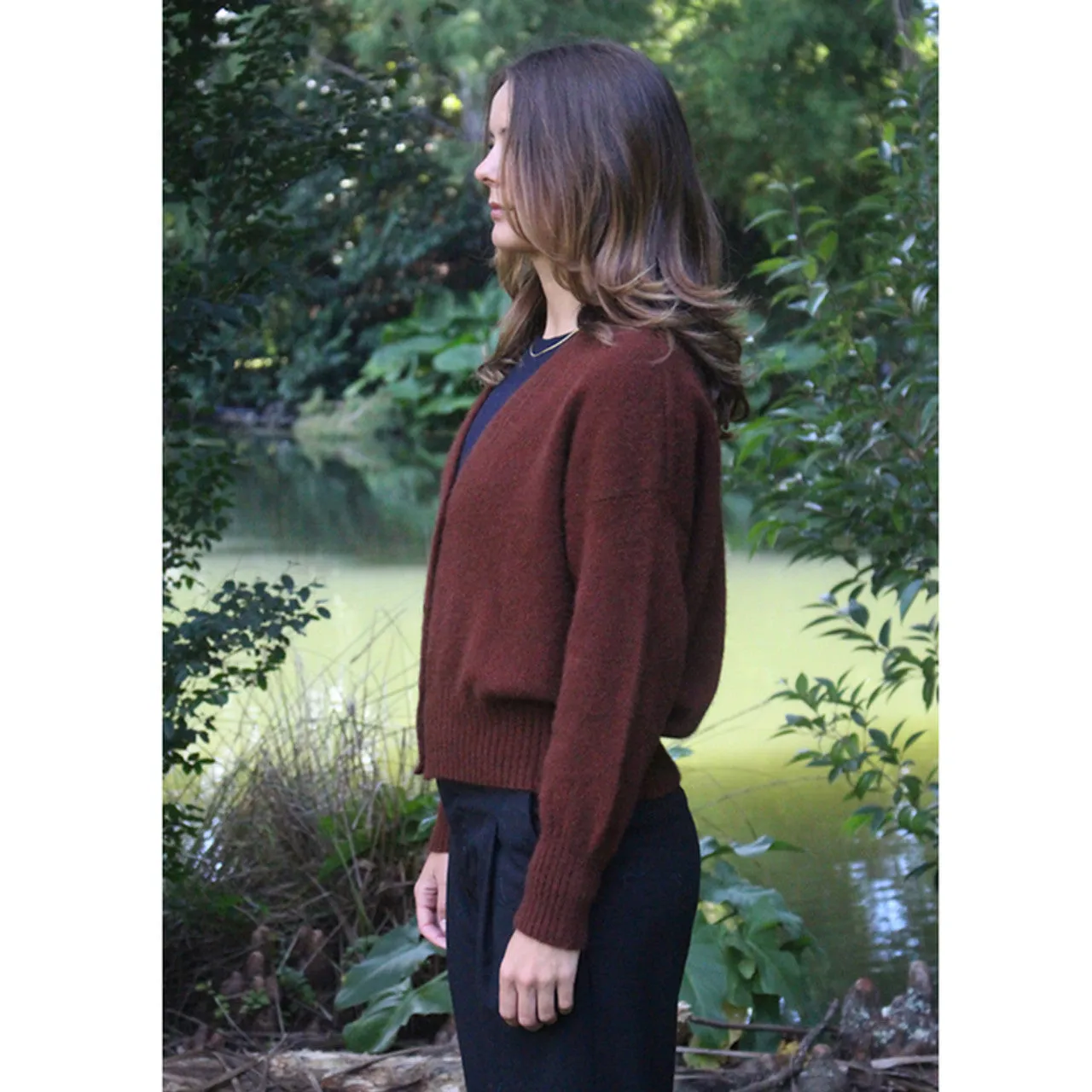 Lothlorian Prime V-Neck Cardigan - Possum Merino 9787