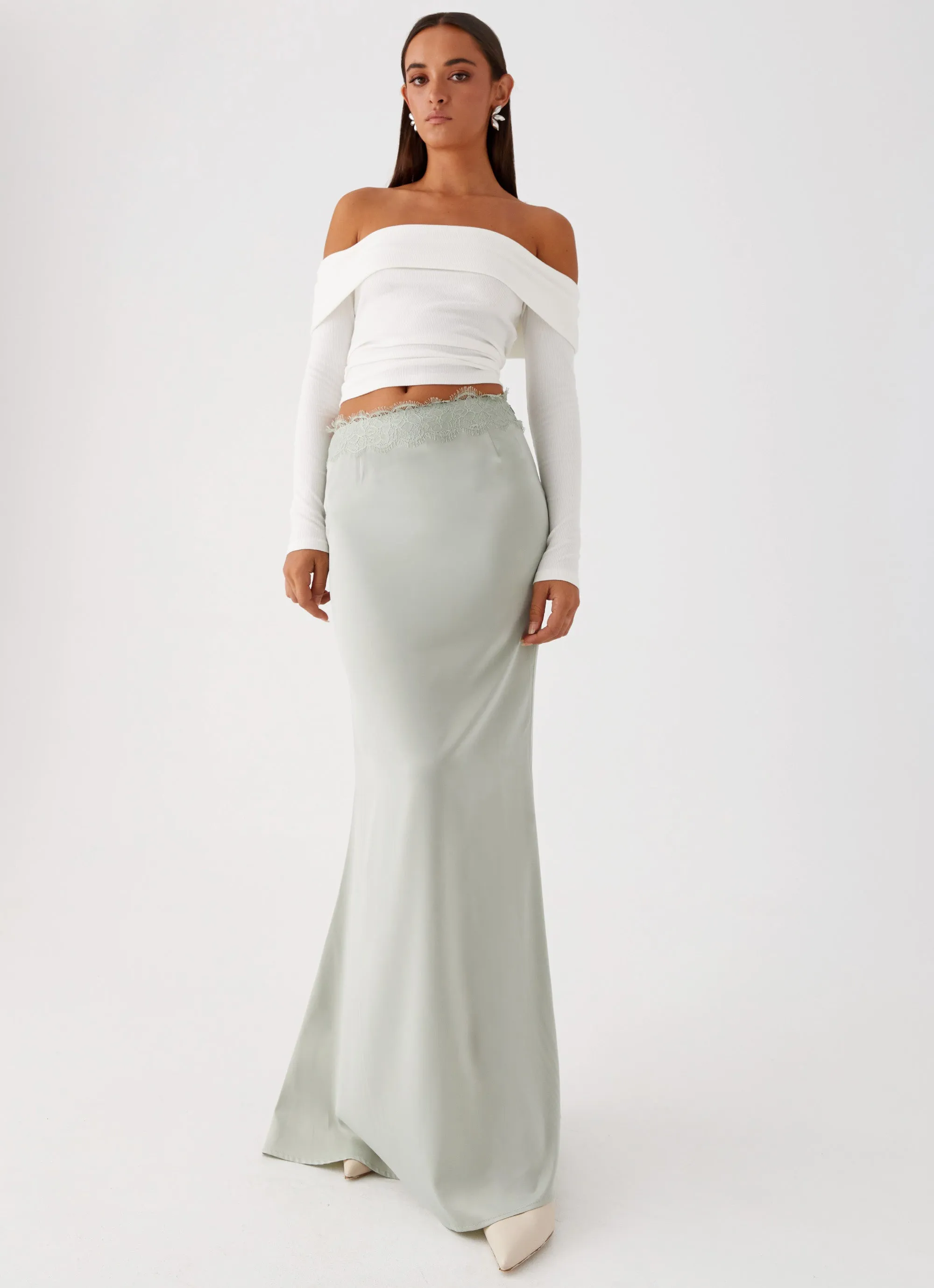 Maeve Maxi Skirt - Mint