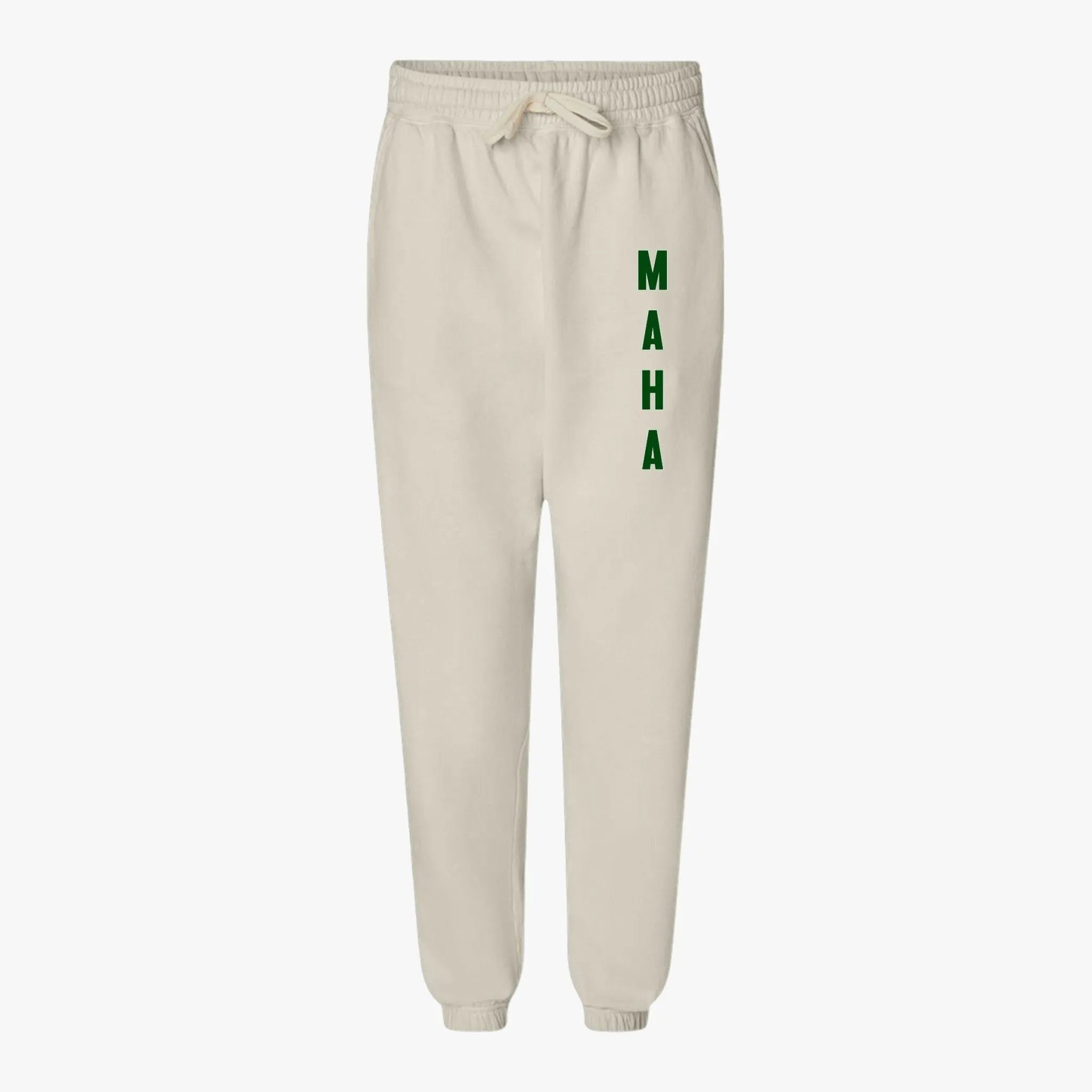 MAHA Unisex Garment-Dyed Lightweight Fleece Sweatpants