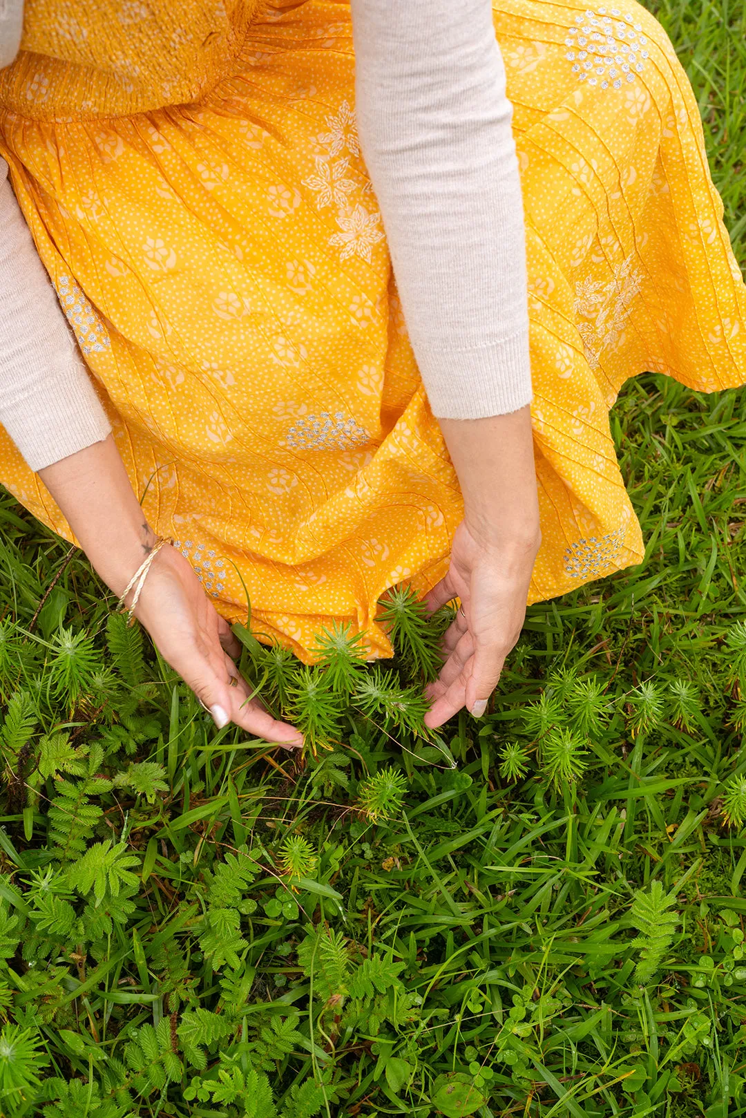 Mango Printed smocked embroidered dress