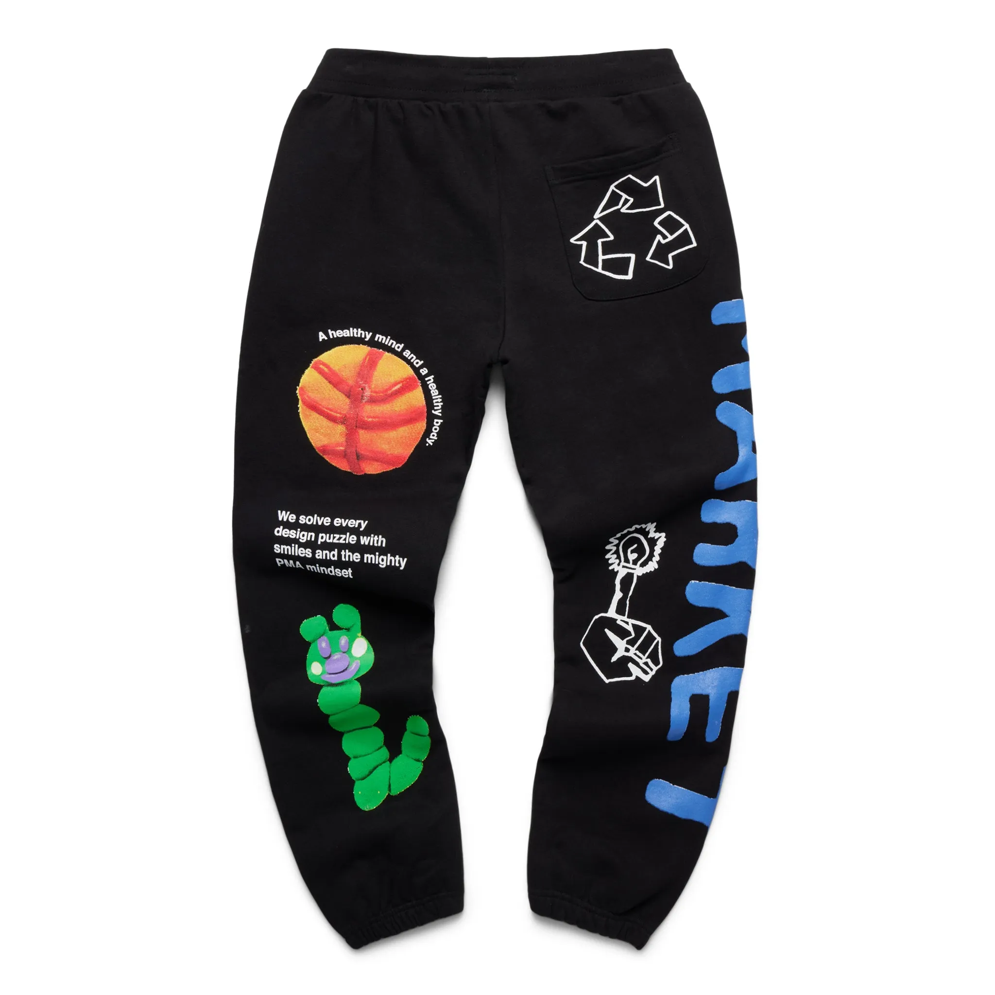 Market Smiley Collage Sweatpant Black