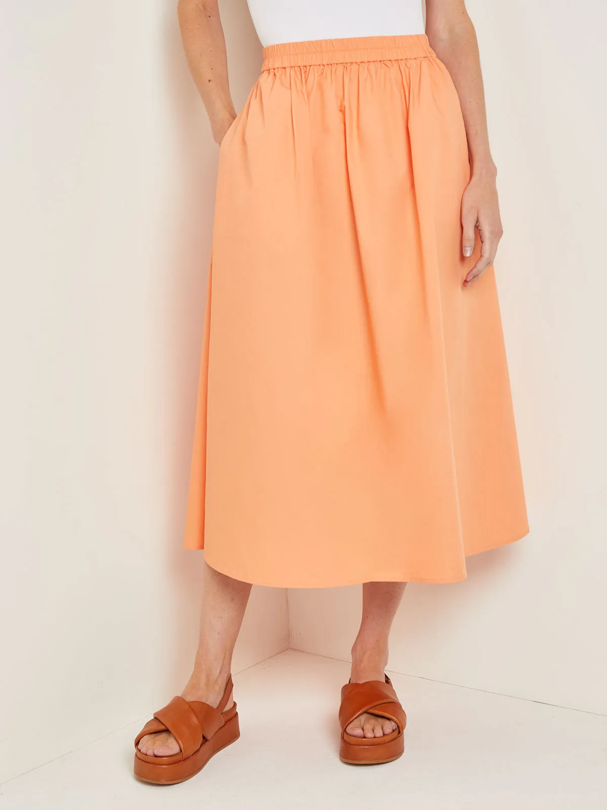 Maxi A-Line Skirt - Cotton