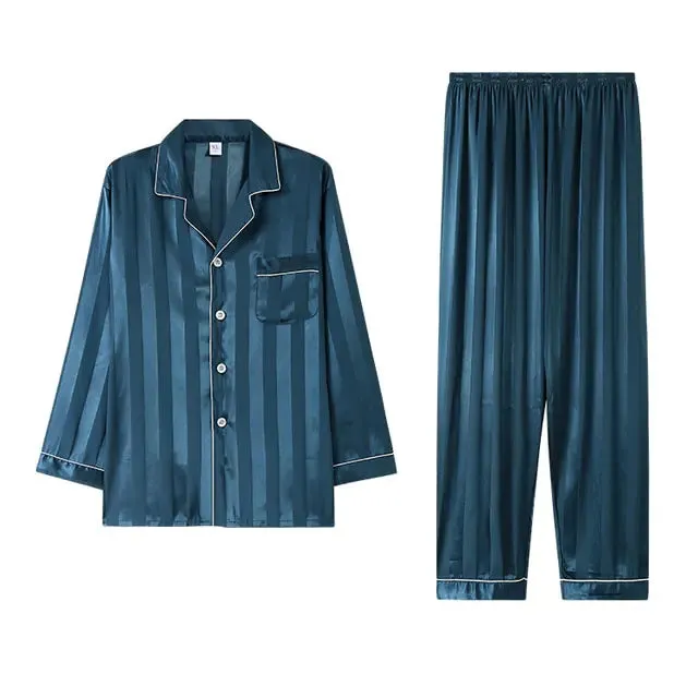 Men's Designer Ice Silk Pajama Set