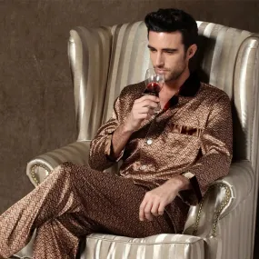 Men's Designer Ice Silk Pajama Set