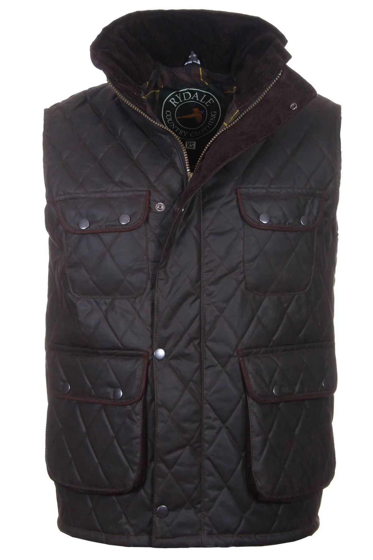 Men's Diamond Quilted Wax Waistcoat