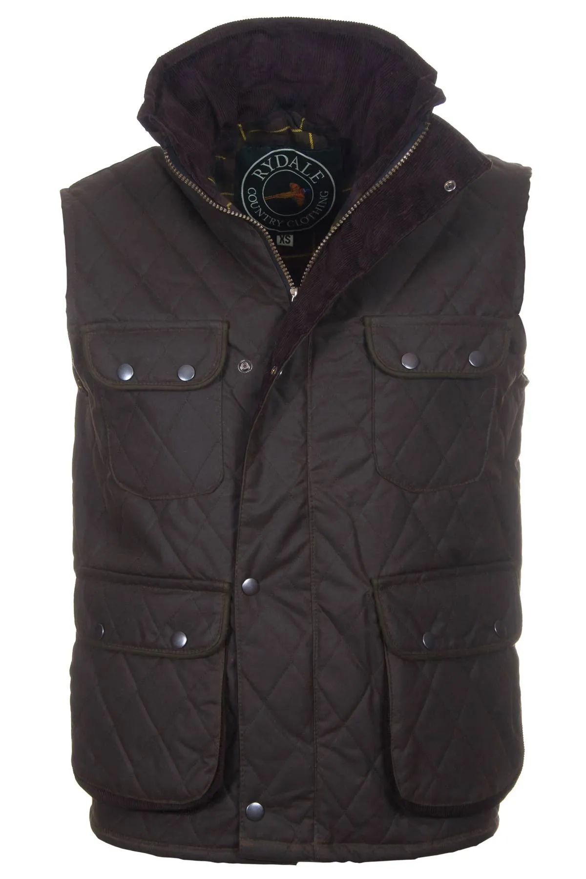 Men's Diamond Quilted Wax Waistcoat